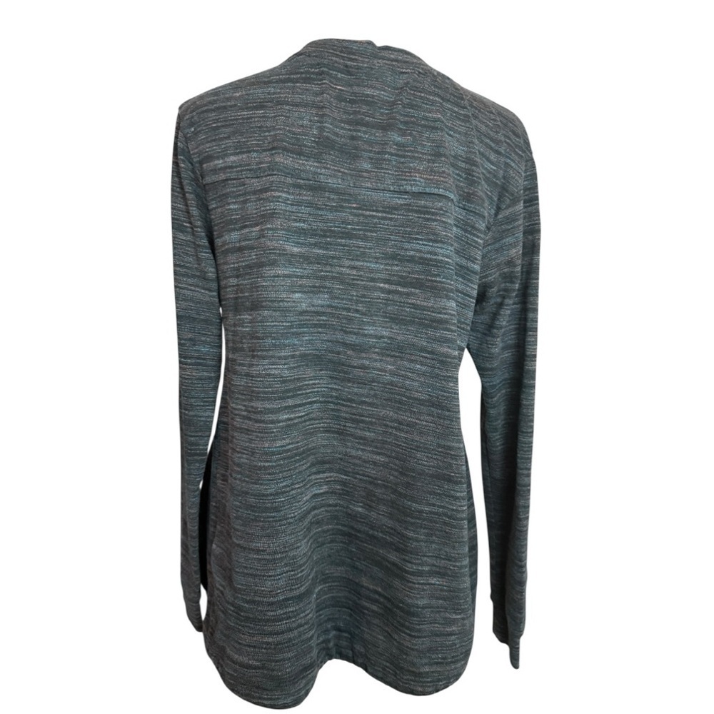Active Seller! Nike Women's Long Sleeve Shirt Small Black Gray Athleisure Top - Picture 3 of 6